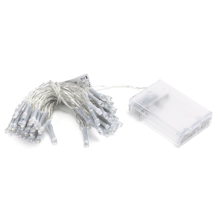Aigostar - LED-ljusslinga 50xLED/3xAA 5,3m flerfärgad