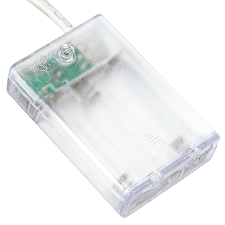 Aigostar - LED-ljusslinga 50xLED/3xAA 5,3m kallvit