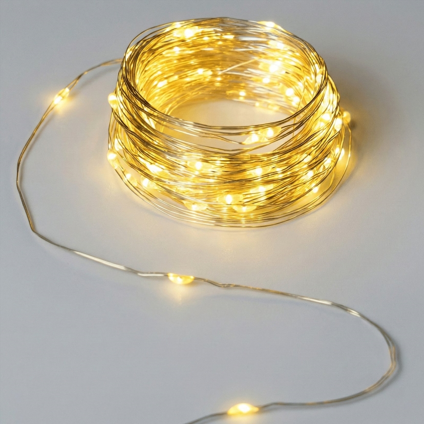 Aigostar - LED-ljusslinga med flaskpropp 40xLED/3xLR44 4m varmvit