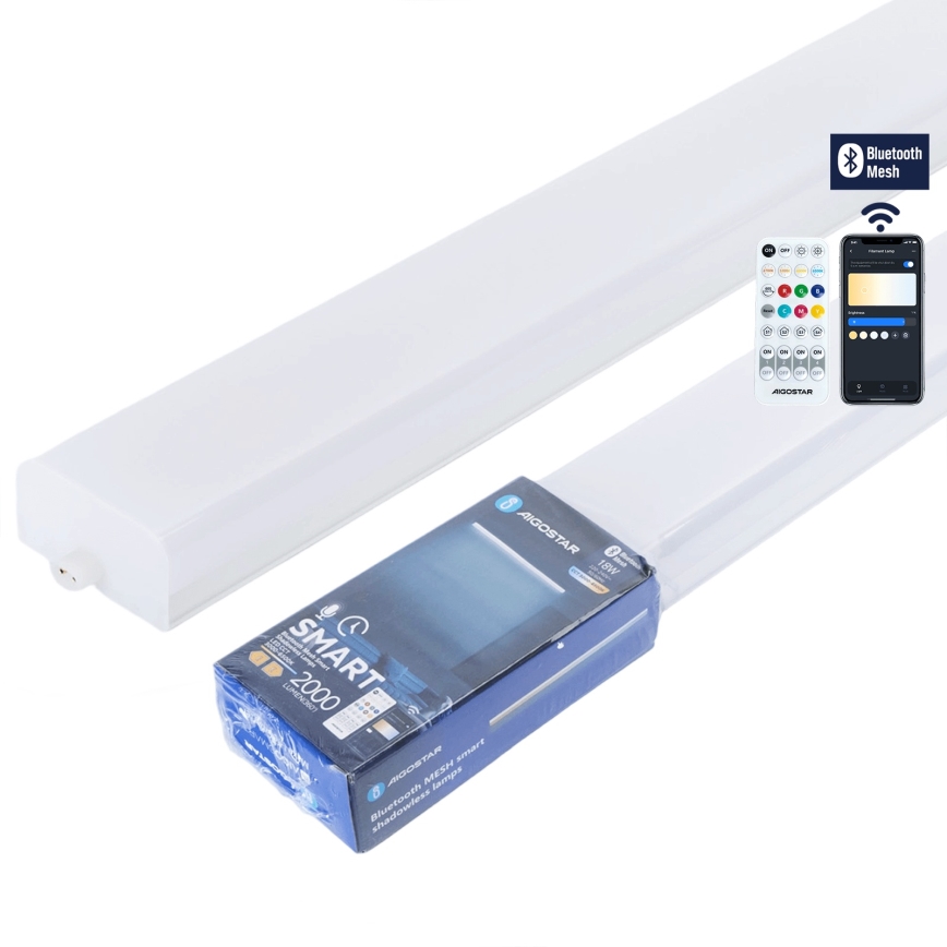 Aigostar - LED lysrörsarmatur MESH LED/18W/230V 3000-6500K