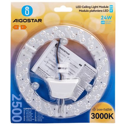 Aigostar - LED magnetisk modul 24 W/230 V 3000 K