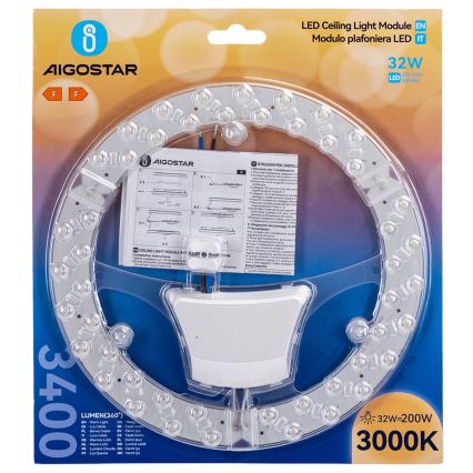 Aigostar - LED magnetisk modul, 32 W, 230 V, 3000 K