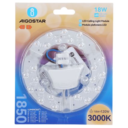 Aigostar - LED Magnetisk modul LED/18W/230V 3000K