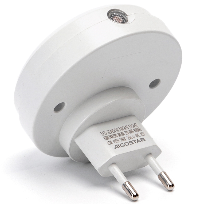 Aigostar - LED Nattlampa med skymningssensor LED/0,5W/230V 6500K