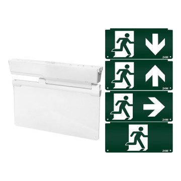 Aigostar - LED nödbelysning EMERGENCY EXIT LED/3,6W/230V 6500K 500mAh