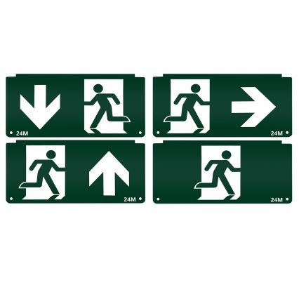 Aigostar - LED nödbelysning EMERGENCY EXIT LED/3,6W/230V 6500K 500mAh