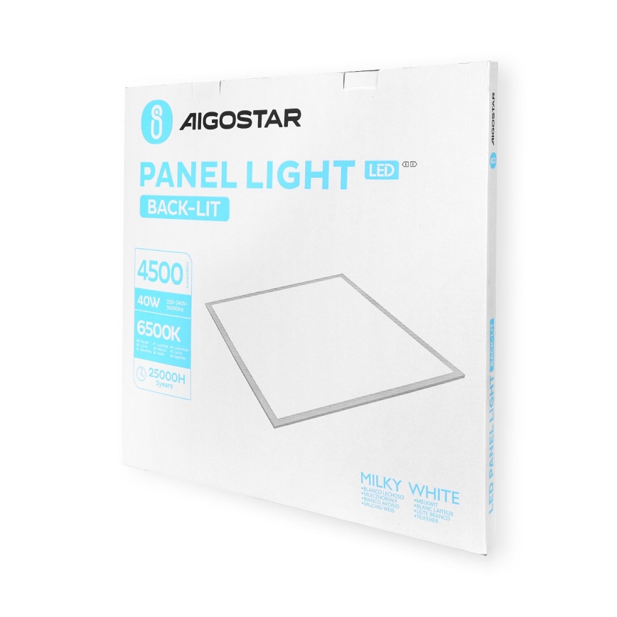 Aigostar - LED infälld panel LED/40W/230V 6500K 60x60cm vit