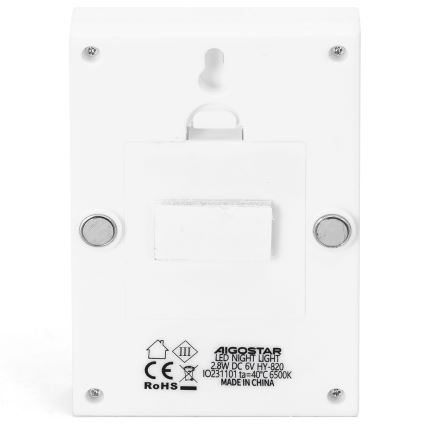 Aigostar - LED Portabel nattlampa LED/4xAAA 6500K