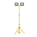 Aigostar - LED-reflektor med stativ 2xLED/30W/230V 6500K IP65 orange/svart