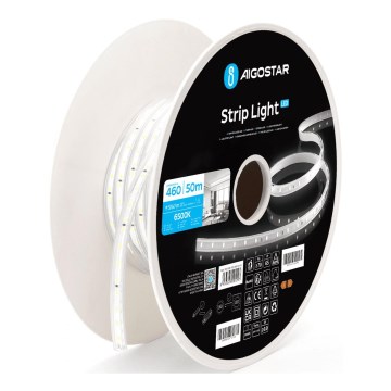 Aigostar - LED-remsa 250 W/230 V 50 m 6500 K IP65
