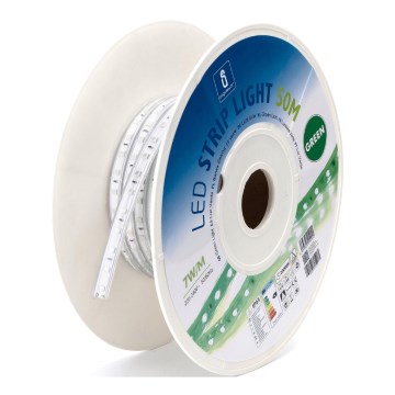 Aigostar - LED-remsa 350 W, 230 V, 50 m, grön, IP65