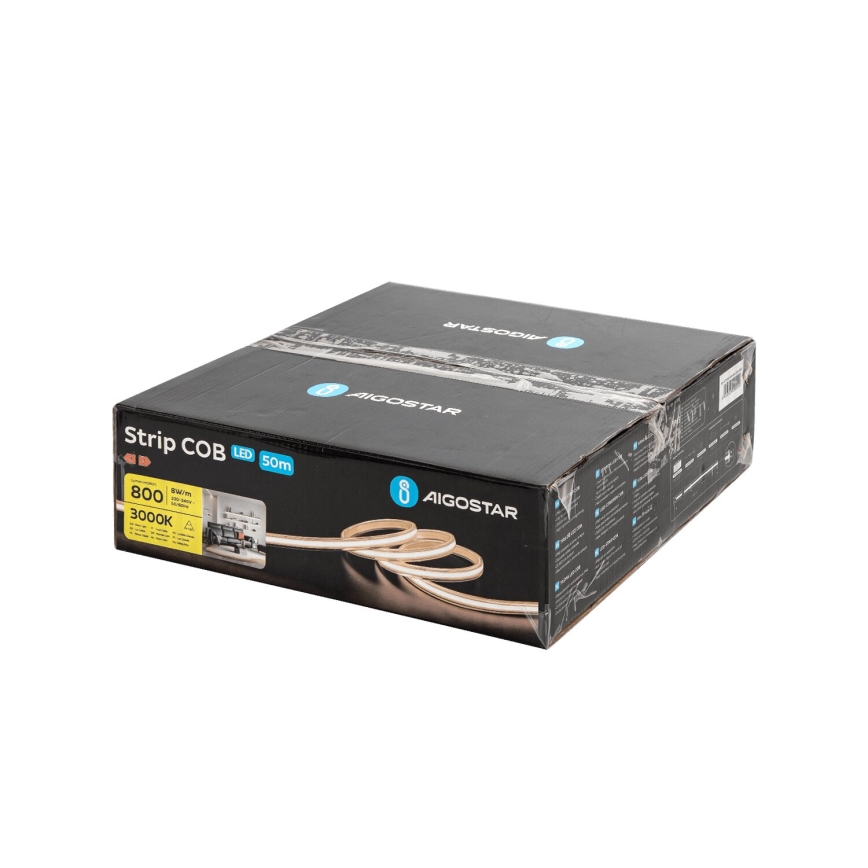 Aigostar - LED-remsa 50m LED/320W/230V 3000K IP65