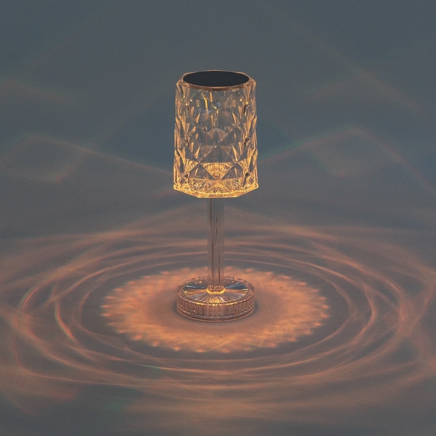 Aigostar - LED RGB Dimbart uppladdningsbart skrivbordslampa LED/1W/5V 1800mAh 26 cm + fjärrkontroll