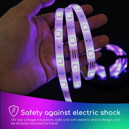 Aigostar - LED RGB Dimbar slinga 3m LED/24W/12/230V IP65 + fjärrkontroll