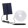 Aigostar - LED RGB Dimbar solcellsstrip LED/5W/3,2V 5+2m IP65 4000 mAh + fjärrkontroll
