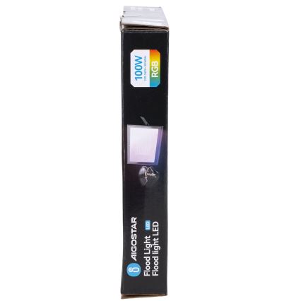 Aigostar - RGB-dimbar LED-reflektor LED/100W/230V IP65 + fjärrkontroll