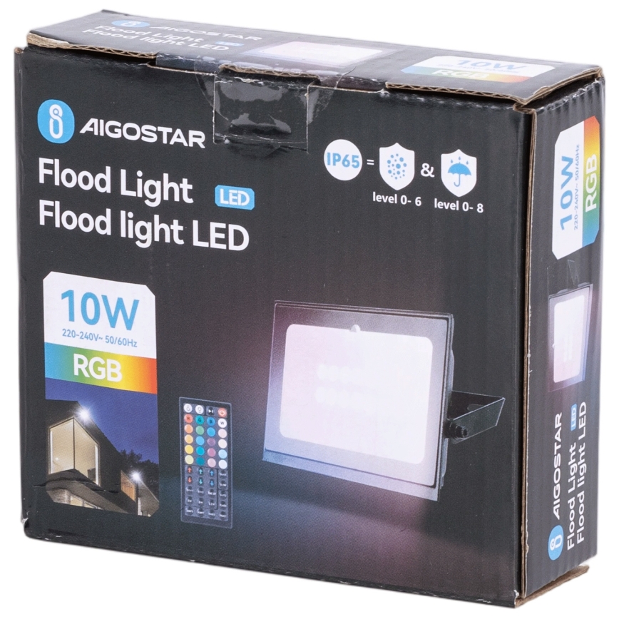 Aigostar - LED RGB dimbar strålkastare LED/20W/230V IP65 + fjärrkontroll