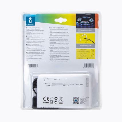 Aigostar - LED RGB Dimbar utomhuslist 5m LED/24W/12/230V IP65 + fjärrkontroll