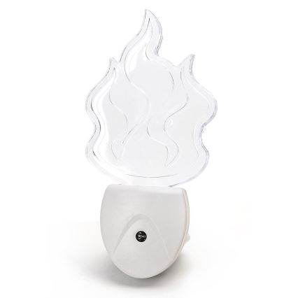 Aigostar - LED RGB nattlampa med sensor LED/0,5W/230V låga