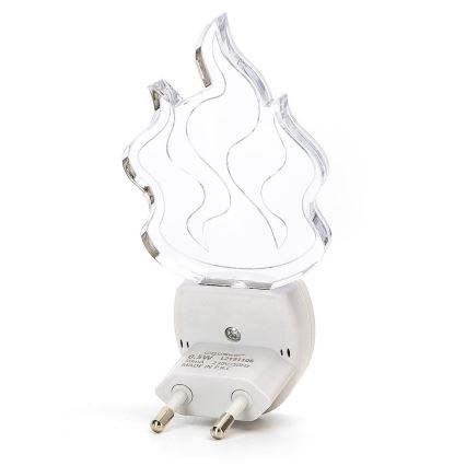 Aigostar - LED RGB nattlampa med sensor LED/0,5W/230V låga