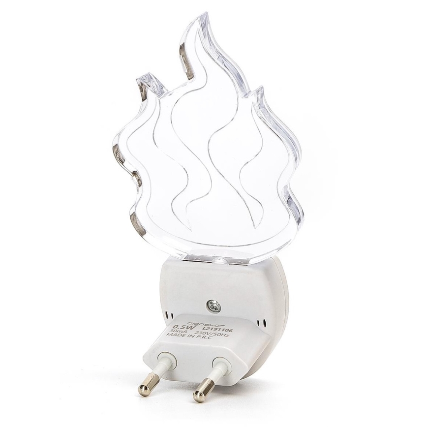 Aigostar - LED RGB nattlampa med sensor LED/0,5W/230V låga