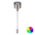 Aigostar - LED RGB Solcellslampa LED/0,006W/1,2V 40 mAh 36,7 cm matt krom IP44