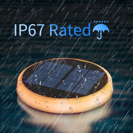 Aigostar - LED RGBIC Solcellslampa LED/0,6W/3,7V IP65 2000 mAh