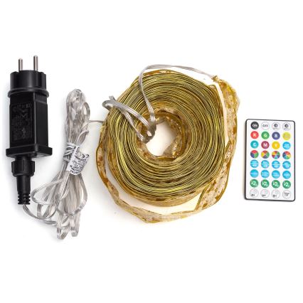 Aigostar - LED RGBICW Smart utomhusslinga MESH 100xLED 10 m IP44 + fjärrkontroll