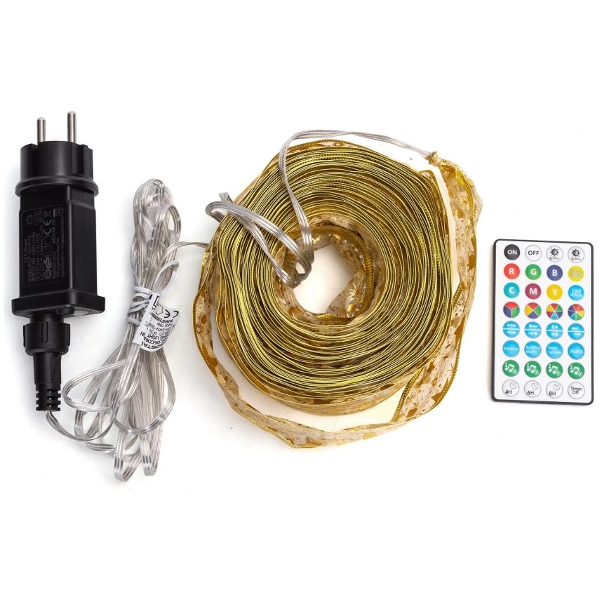 Aigostar - LED RGBICW Smart utomhusslinga MESH 100xLED 10 m IP44 + fjärrkontroll