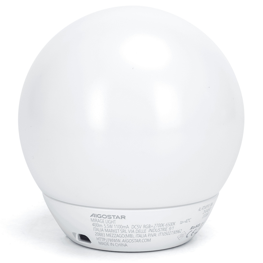 Aigostar - LED RGBW Dimmbar bordslampa LED/5,5W/5V Wi-Fi + fjärrkontroll