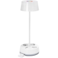 Aigostar - LED RGBW dimbar bordslampa med uttag och USB-port LED/4,6W/230V 3000/4000/6500K vit