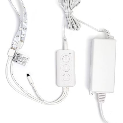 Aigostar - LED RGBW dimbar LED-remsa/48W/12V 2x7,5 m Wi‑Fi