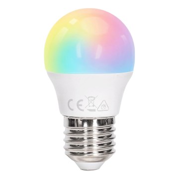 Aigostar - LED RGBW dimmbar lampa G45 E27/6W/230V 3000K + fjärrkontroll