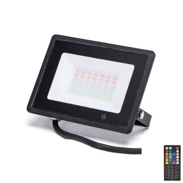 Aigostar - LED RGBW dimmbar strålkastare LED/30W/230V IP65 + fjärrkontroll