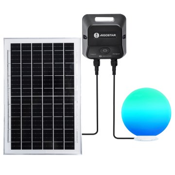 Aigostar - LED RGBW dimmbar utomhuslampa MESH LED/35W/3,7V 4000mAh 2700-6500K IP65 Ø 50 cm + fjärrkontroll