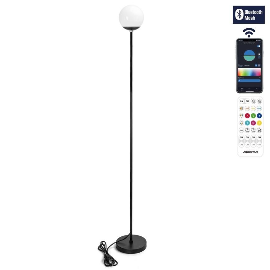 Aigostar - LED RGBW dimbar golvlampa MESH LED/8W/230V + fjärrkontroll