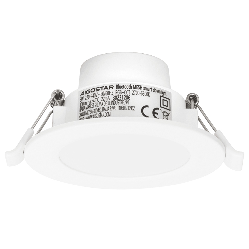 Aigostar - LED RGBW Dimbar infälld badrumsarmatur MESH Smart LED/3W/230V 2700-6500K IP44