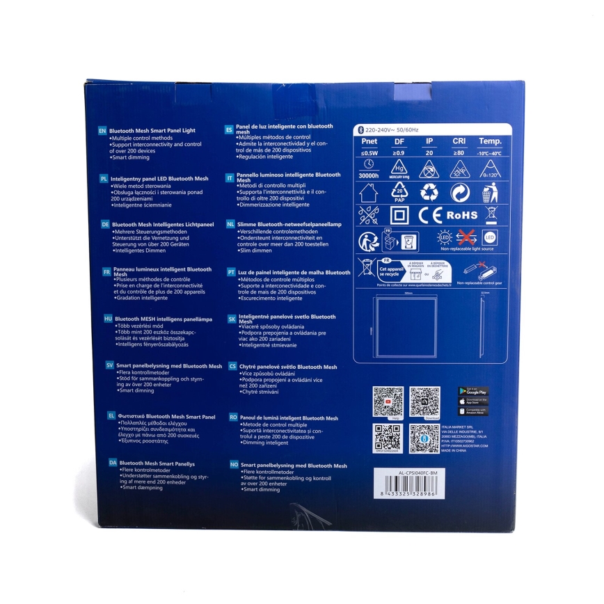 Aigostar - LED RGBW Infälld panel med dimmer MESH LED/36W/230V 60x60 cm