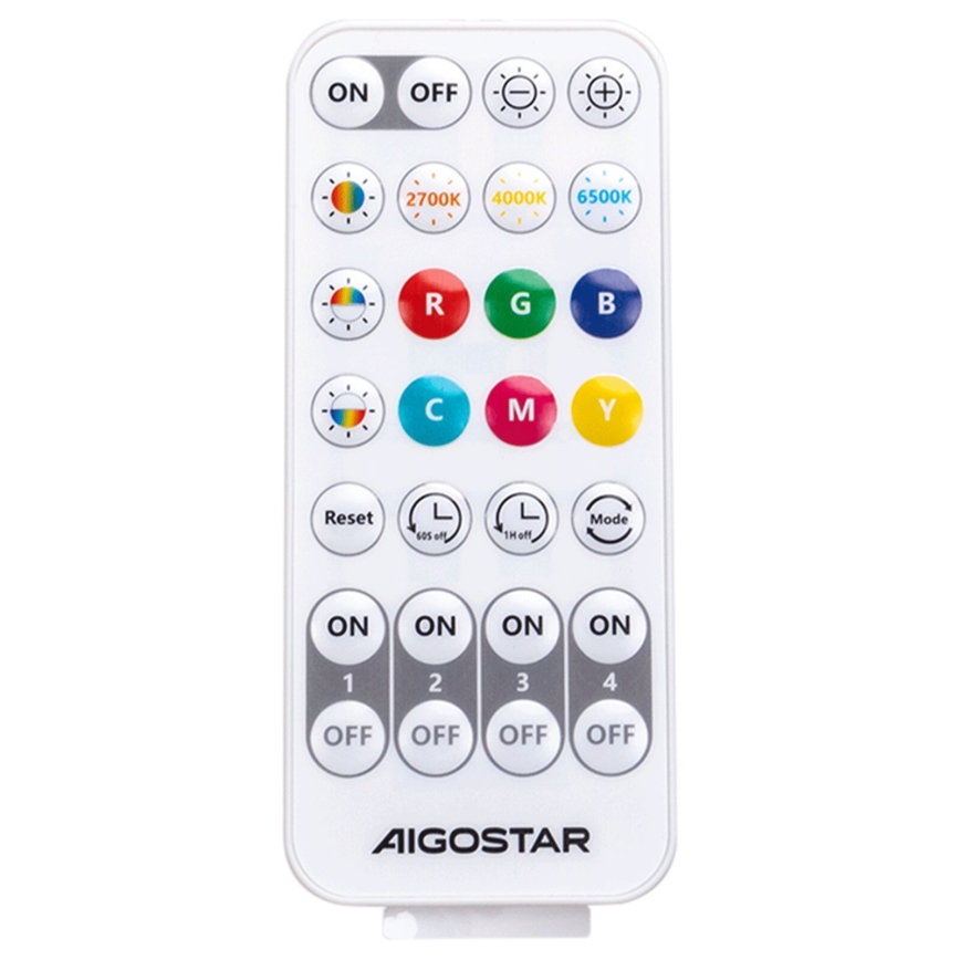 Aigostar - LED RGBW Ljusreglerad vägglampa MESH Smart LED/8W/230V + fjärrkontroll