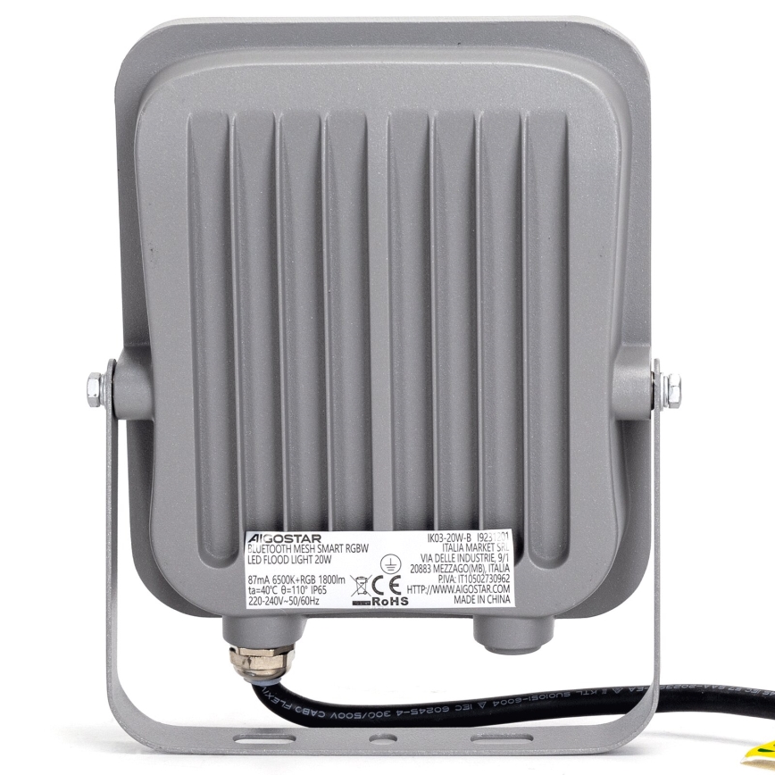 Aigostar - LED RGBW Dimbar strålkastare MESH Smart LED/20W/230V 6500K IP65 + fjärrkontroll