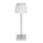 Aigostar - LED RGBW Utomhusbordslampa med dimmer, uppladdningsbar LED/4W/5V 3600mAh vit/matt krom IP54