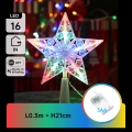 Aigostar - LED RGBY juldekoration 16xLED/3xAA stjärna