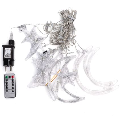 Aigostar - LED RGBY Utomhusljusslinga 120xLED/8 funktioner 3x0,6m IP44 flerfärgad + fjärrkontroll