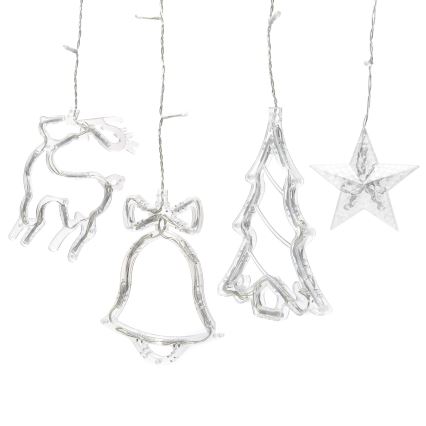 Aigostar - LED RGBY utomhusljusslinga 120 LED/8 funktioner 3 x 0,6 m IP44 flerfärgad + fjärrkontroll