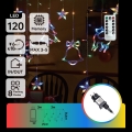 Aigostar - LED RGBY utomhus julslinga 120xLED/8 funktioner 3x0,6m IP44 flerfärgad + fjärrkontroll