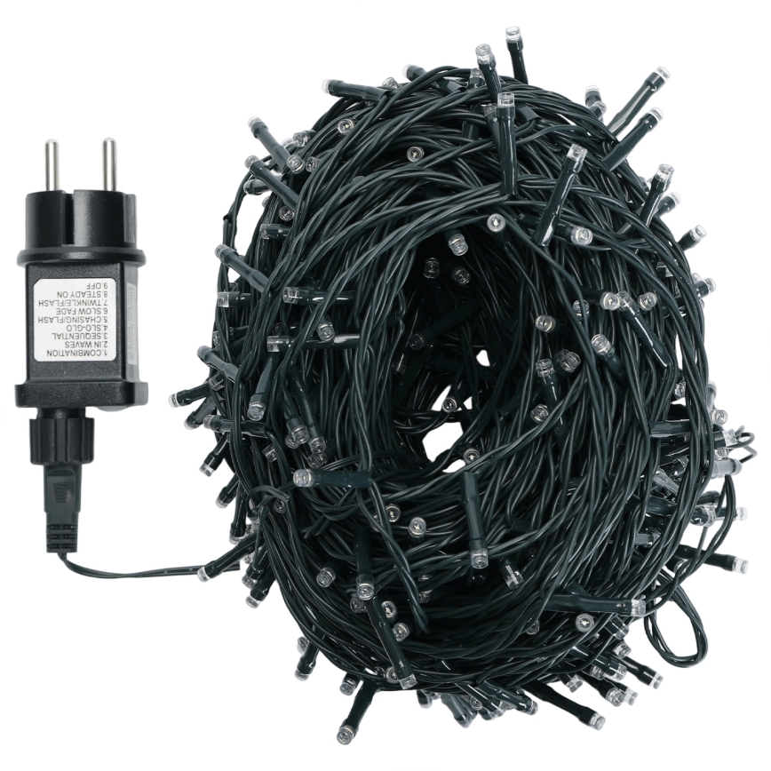 Aigostar - LED utomhusslinga för jul 500 LED/8 funktioner 50 m IP44 flerfärgad