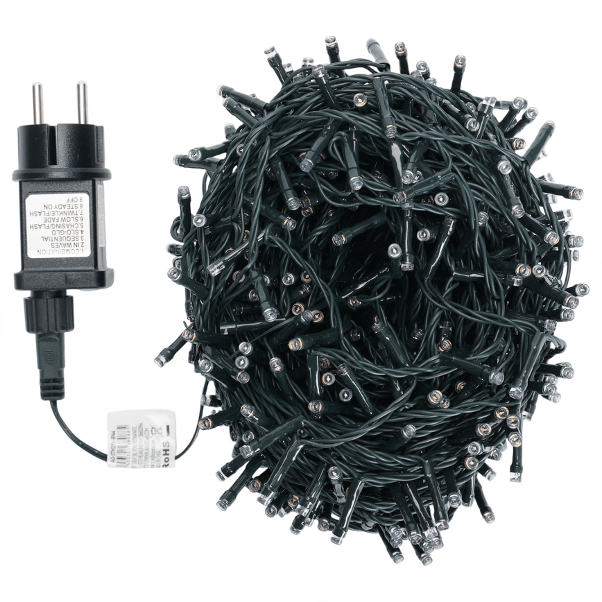 Aigostar - LED RGBY Utomhusslinga för jul 600xLED/8 funktioner 30 m IP44