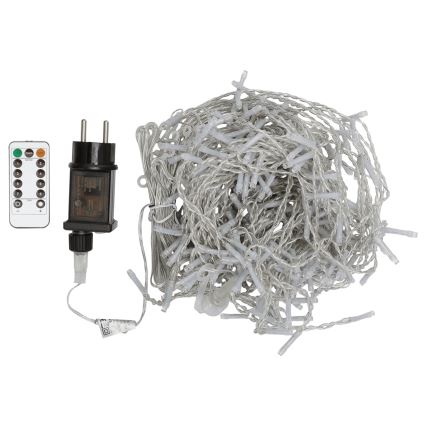 Aigostar - LED RGBY utomhusslinga 300 LED/8 funktioner, 3×1 m, IP44 + fjärrkontroll