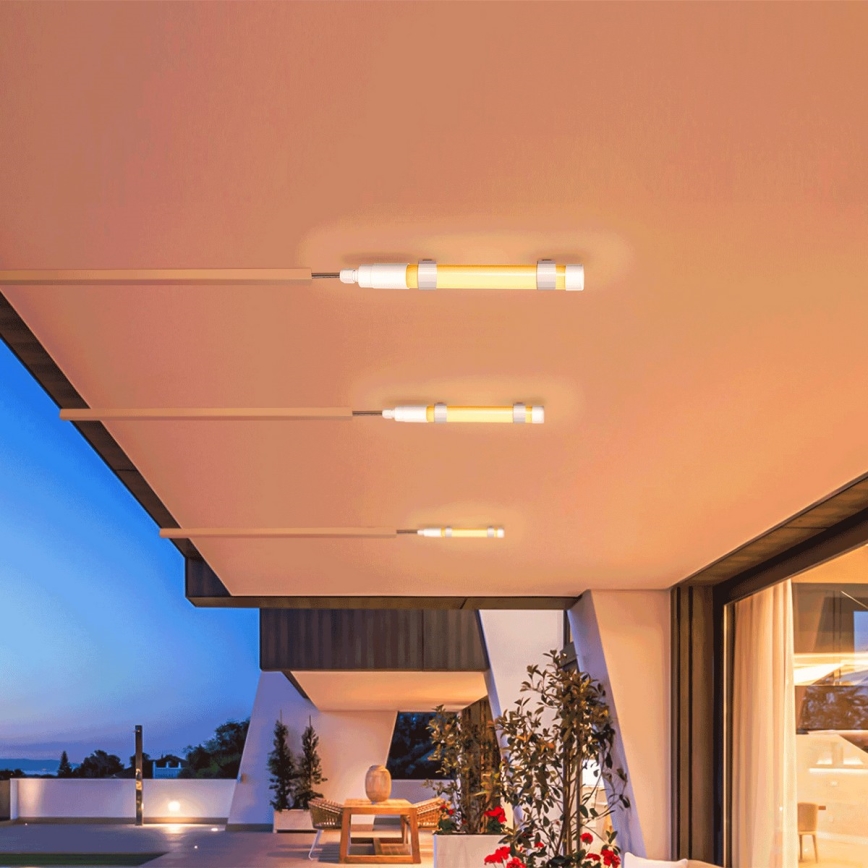 Aigostar - LED dimbar rör med solpanel LED/3,2V 3000K/4000K/6500K IP65 5000 mAh + fjärrkontroll