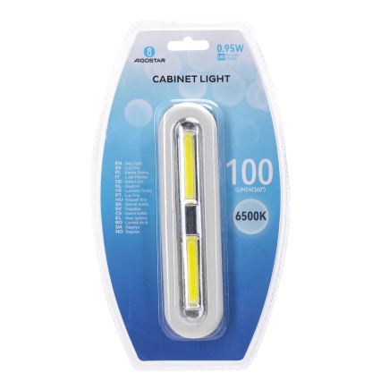 Aigostar - LED skåpbelysning LED/3xAAA 6500K vit